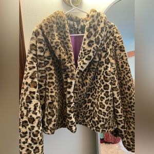 Jacket, cheetah, XL, fur, pristine condition, wild fable